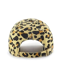 Women's '47 Brand Miami Marlins Tan Cheetah Clean Up Adjustable Hat