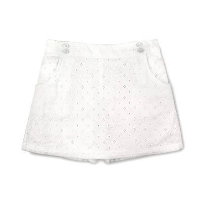 Hope & Henry Baby Girls Button Front Skort