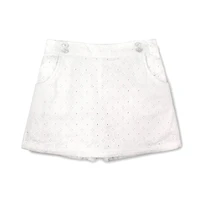 Hope & Henry Baby Girls Button Front Skort