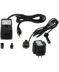 200 Gph Pump for Outdoor Fountains, Aquariums, or Bird Baths - White Led Light and Transformer - 12 Volts