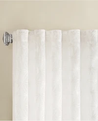 Gemma Sheer Embroidered Window Curtain, inches long Single Panel Curtain, Width 50 curtains sheer for Bedroom and Living Room, Easy To Hang