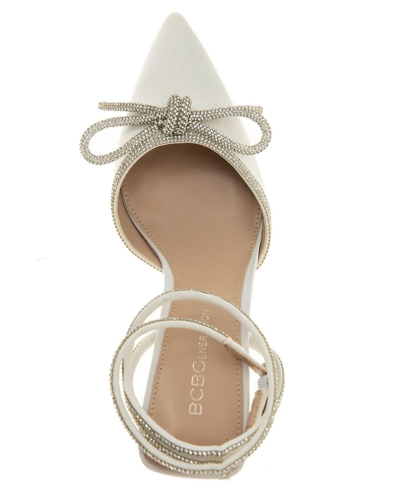 BCBGeneration Women's Ildy Crystal Bow Pointy Toe Pump