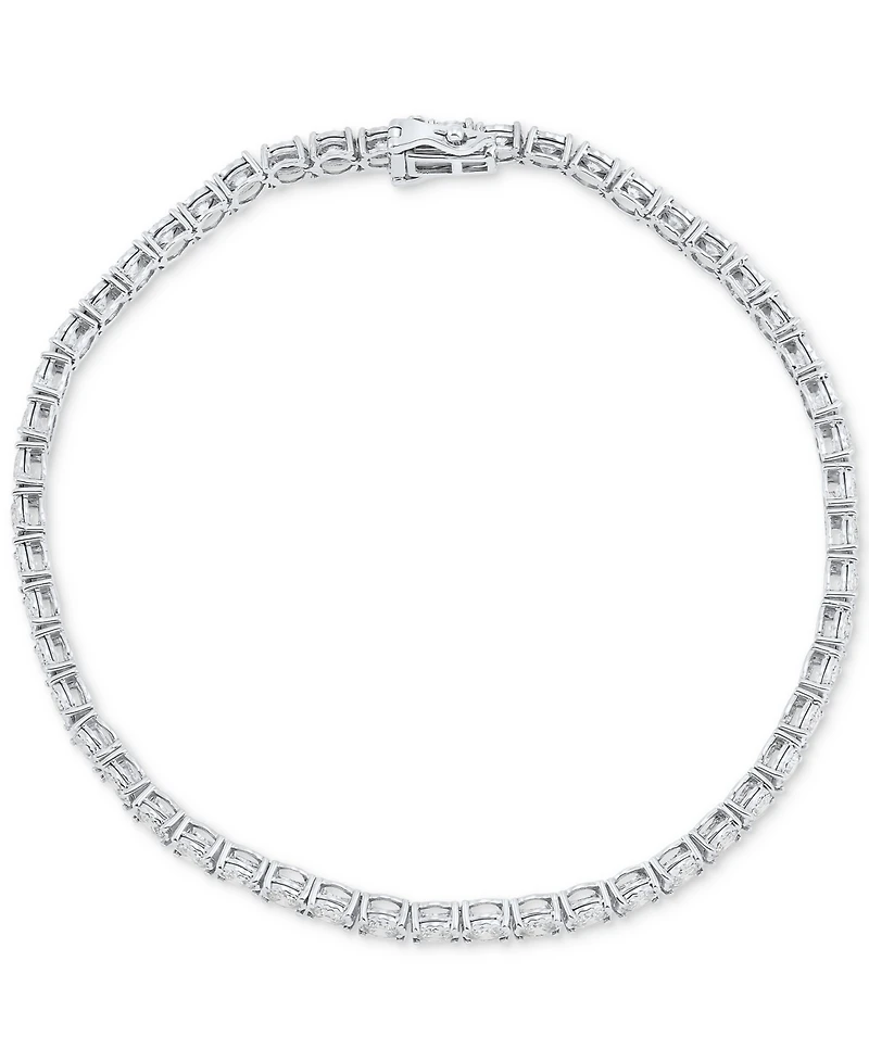 Grown With Love Men's Lab Grown Diamond Tennis Bracelet (5 ct. t.w.) in 10k White Gold