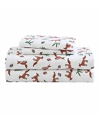 Eddie Bauer Printed Cotton Flannel 4-Pc. Sheet Set