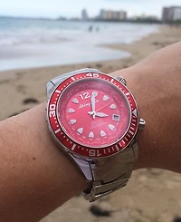 Abingdon Co. Women's Marina Diver's Multifunctional Titanium Bracelet Watch 40mm