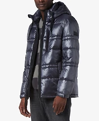 Marc New York Men's Gotham Super Wet Cire Puffer with Grossgrain Trim