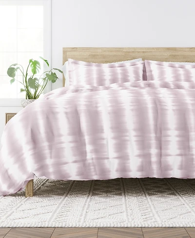 Kaycie Gray Linear Tie Dye 3-Pc. Duvet Cover Set