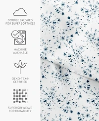 Kaycie Gray Star 3-Pc. Duvet Cover Set, Full/Queen