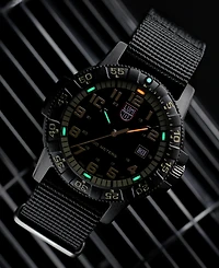 Luminox Men's Swiss Leatherback Sea Turtle Giant Dive Black Nato Strap Watch 44mm