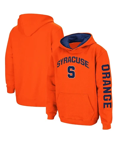 Youth Boys Colosseum Orange Syracuse 2-Hit Team Pullover Hoodie