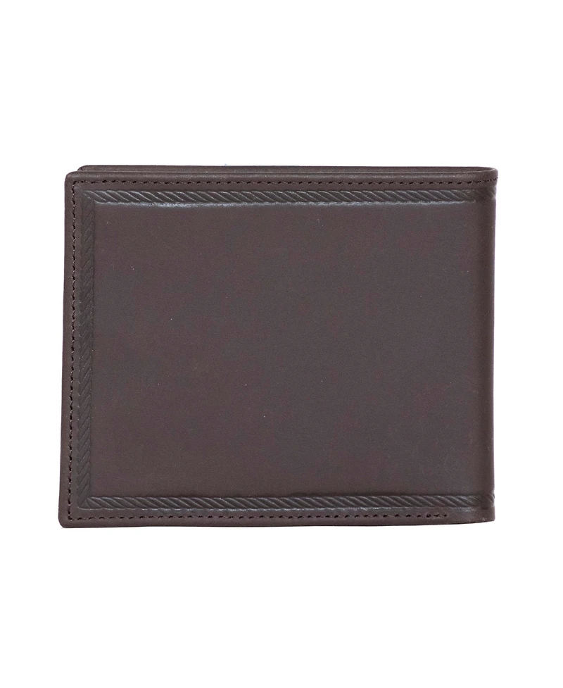 Nautica Men's Credit Card Bifold Leather Wallet