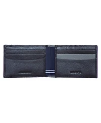 Nautica Men's Front Pocket Leather Wallet