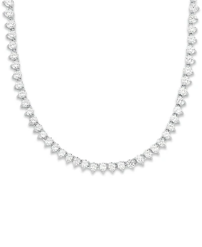 Michael Kors Sterling Silver Tennis Necklace
