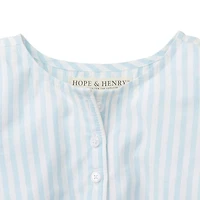 Hope & Henry Baby Girls Peasant Top With Embroidery