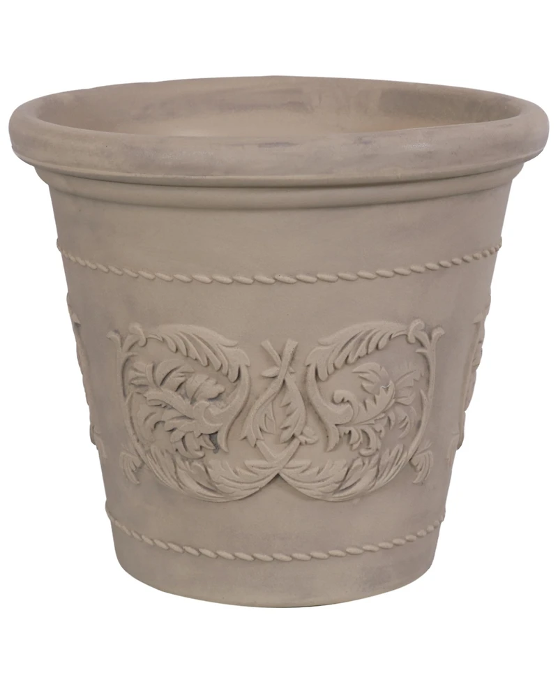 Indoor/Outdoor Patio, Garden, or Porch Weather-Resistant Double-Walled Arabella Flower Pot Planter