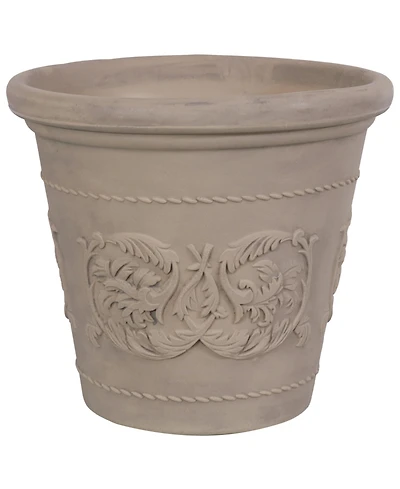 Indoor/Outdoor Patio, Garden, or Porch Weather-Resistant Double-Walled Arabella Flower Pot Planter