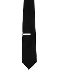 ConStruct Men's Solid Tie & 1" Bar Set
