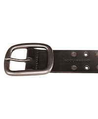 Lucky Brand Men's Grommet and Stud Leather Belt