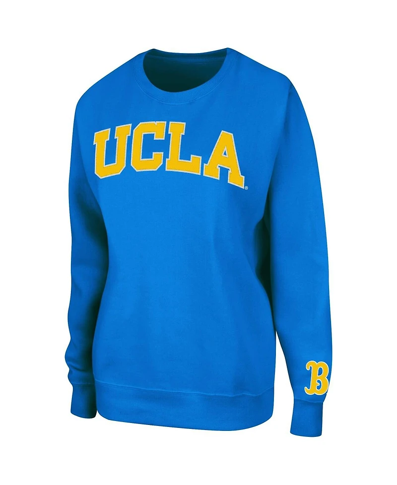 Women's Colosseum Blue Ucla Bruins Campanile Pullover Sweatshirt