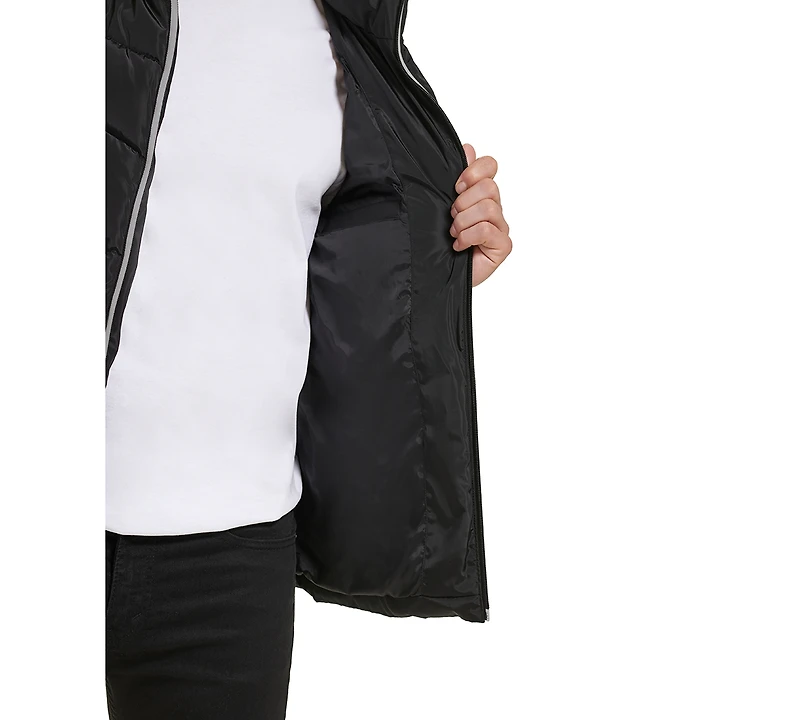 Kenneth Cole Men's Mixed Quilted Puffer Jacket