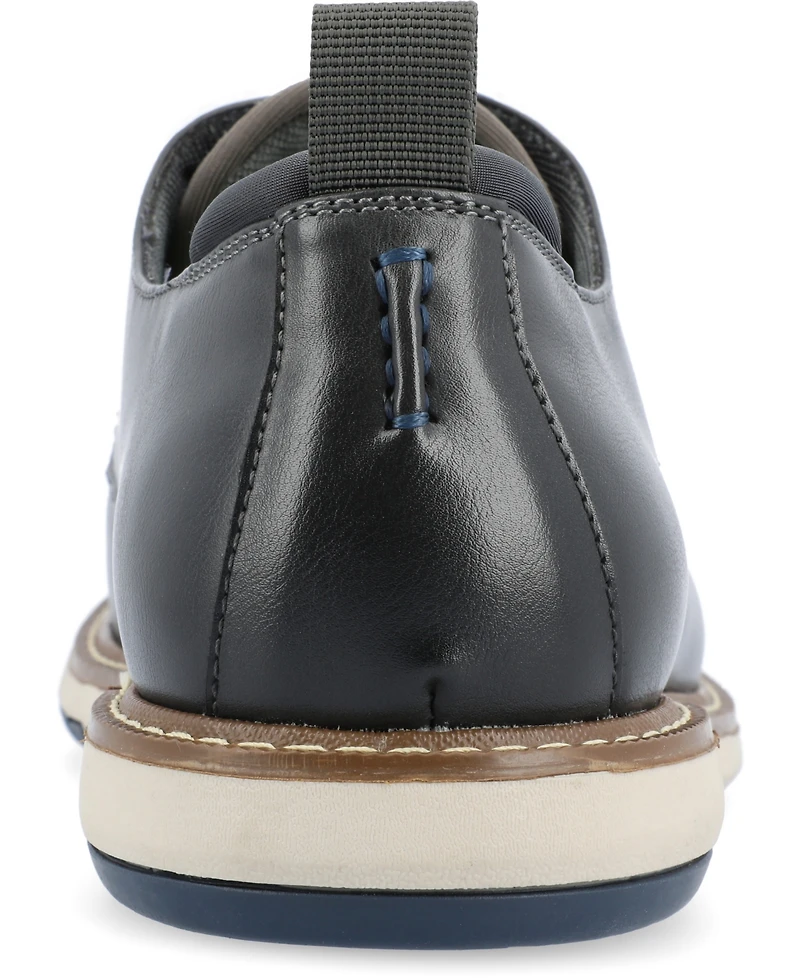 Vance Co. Men's Thad Tru Comfort Foam Lace-Up Round Toe Hybrid Dress Shoe