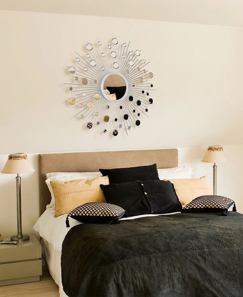 Empire Art Direct 'Milkyway I' Bling Round Wall Mirror, 36" x 36"