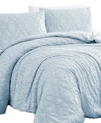 Southshore Fine Linens Stella Clipped Jacquard 3-Pc. Comforter Set