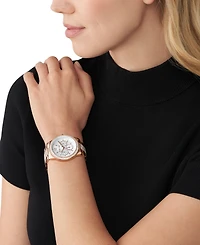 Michael Kors Women's Tibby Multifunction Rose Gold-Tone Stainless Steel Bracelet Strap Watch 40mm