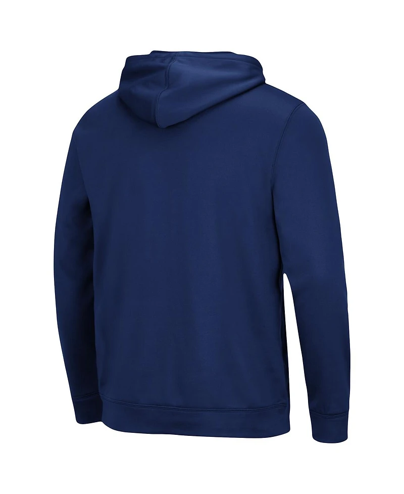 Men's Colosseum Navy Marquette Golden Eagles Lantern Pullover Hoodie