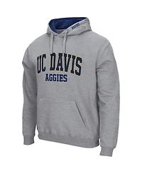 Colosseum Men's Uc Davis Aggies Arch and Logo Pullover Hoodie