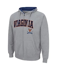 Colosseum Men's Virginia Cavaliers Arch & Logo 3.0 Full-Zip Hoodie