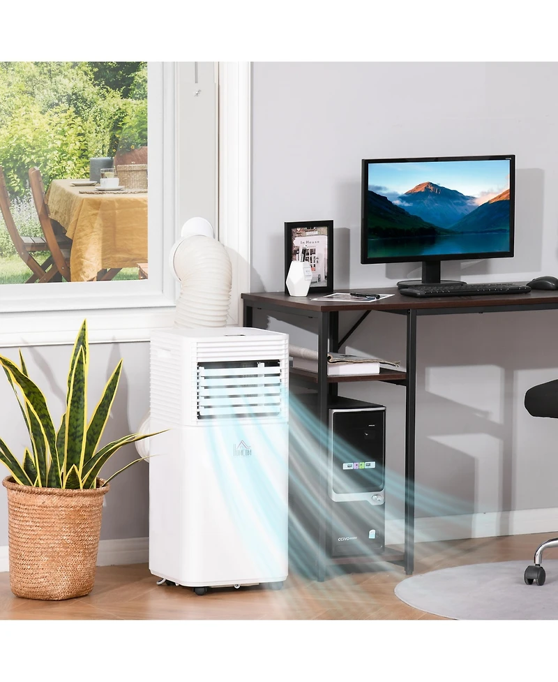 Homcom Portable Air Conditioner Led 24 Timer 4 Modes for Home Office