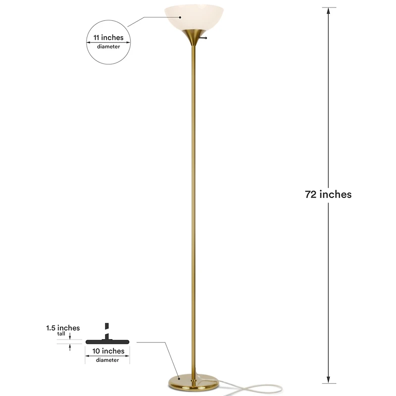 Sky Dome 72" Dimmable Led Floor Lamp