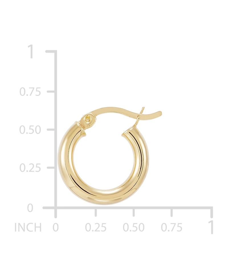 Giani Bernini Polished Tube Hoop Earrings, 15mm