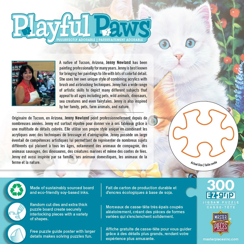 Masterpieces Playful Paws - Puuurfectly Adorable 300 Piece Ez Grip Puzzle