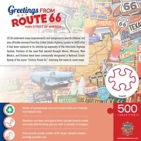 Masterpieces Greetings From Route 66 - 500 Piece Jigsaw Puzzle