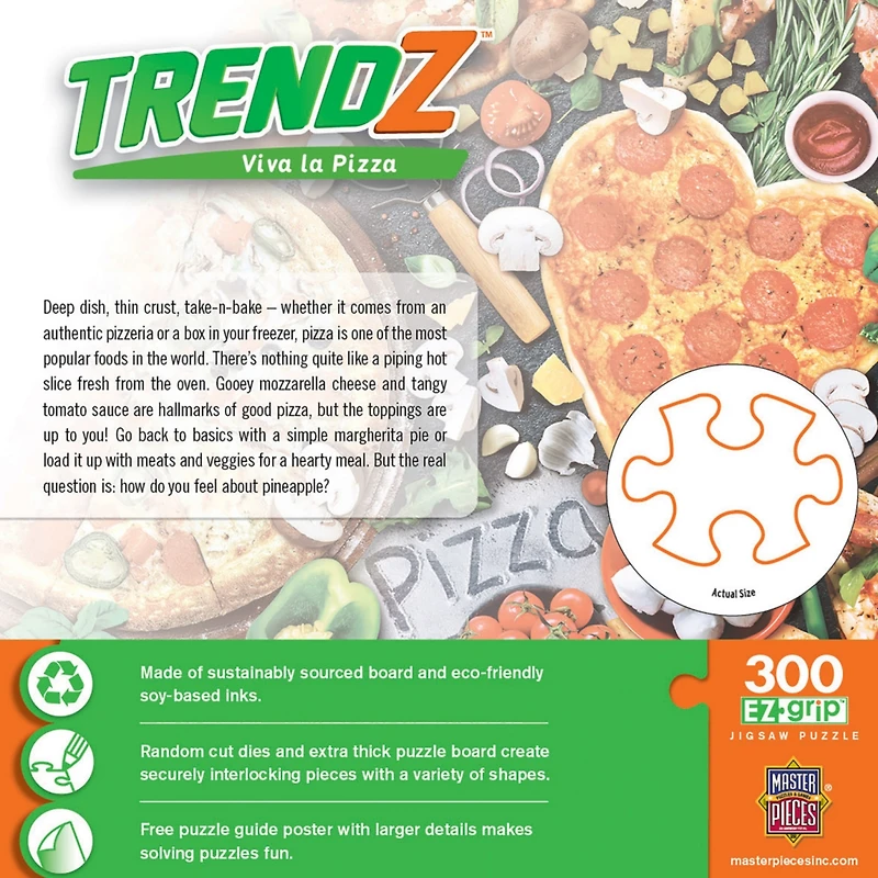 Masterpieces Trendz - Viva La Pizza 300 Piece Ez Grip Jigsaw Puzzle