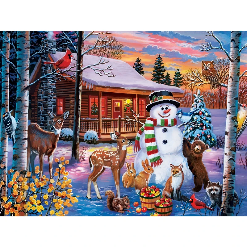 MasterPieces Happy Holidays - Winter Visitors 300 Piece Ez Grip Puzzle