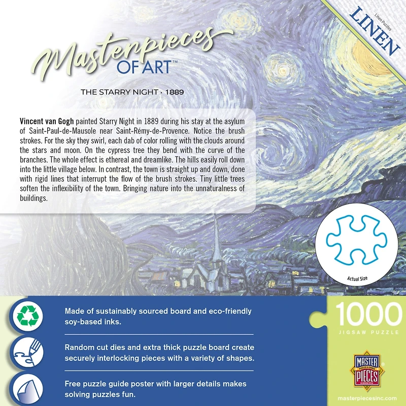 MasterPieces of Art - The Starry Night 1000 Piece Puzzle