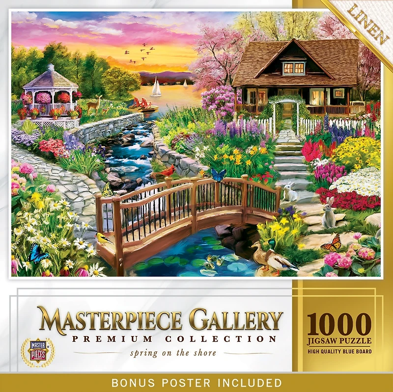 Masterpieces Masterpiece Gallery - Spring on the Shore 1000 Piece Jigsaw Puzzle