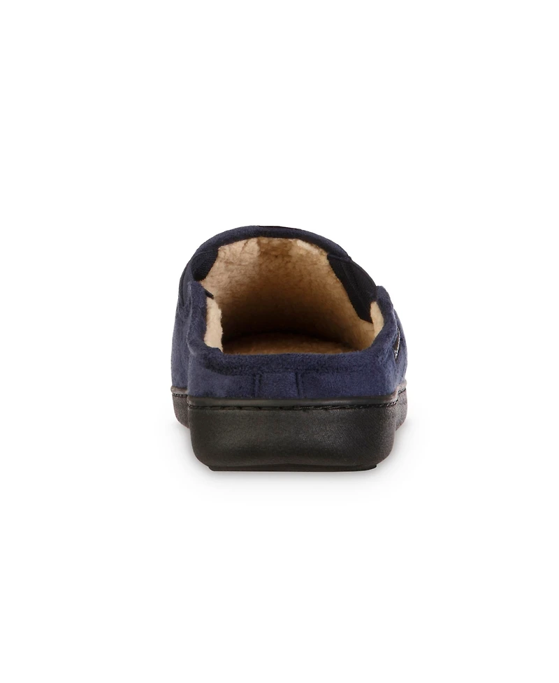 Isotoner Men's Advanced Memory Foam Microsuede Vincent Hoodback Comfort Slippers