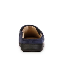 Isotoner Men's Advanced Memory Foam Microsuede Vincent Hoodback Comfort Slippers