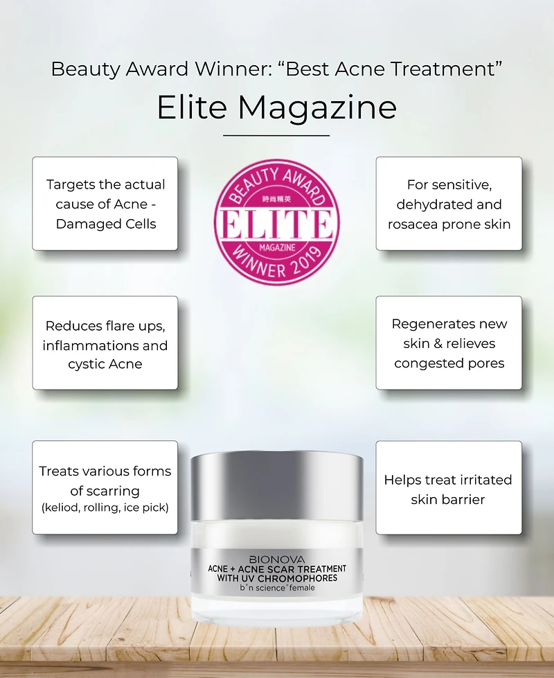 Bionova Acne + Acne Scar Treatment with Uv Chromophores