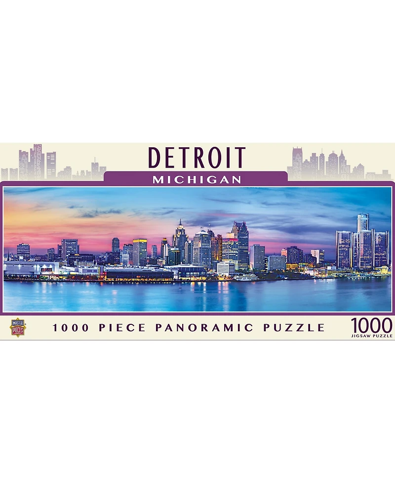 Masterpieces Detroit 1000 Piece Panoramic Jigsaw Puzzle for Adults