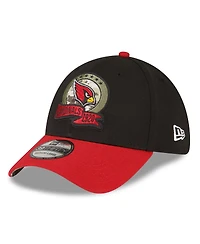 Men's New Era Black, Cardinal Arizona Cardinals 2022 Salute To Service 39THIRTY Flex Hat