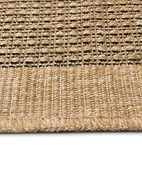 Liora Manne' Sahara Texture Border 5'3" x 7'3" Outdoor Area Rug
