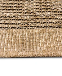 Liora Manne' Sahara Texture Border 7'10" x 9'10" Outdoor Area Rug