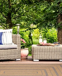 Liora Manne' Sahara Multi Border 5'3" x 7'3" Outdoor Area Rug