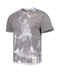 Men's Mitchell & Ness Shaquille O'Neal Gray Los Angeles Lakers Above The Rim Sublimated T-shirt