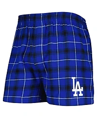 Men's Concepts Sport Royal, Black Los Angeles Dodgers Ledger Flannel Boxers